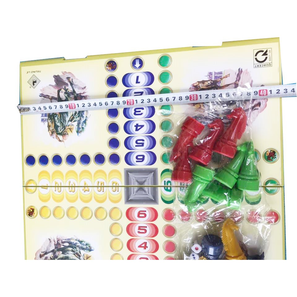 Cờ Cá Ngựa + Bàn Cờ Cá Ngựa Lớn 42cm x 44cm . Ảnh Thật