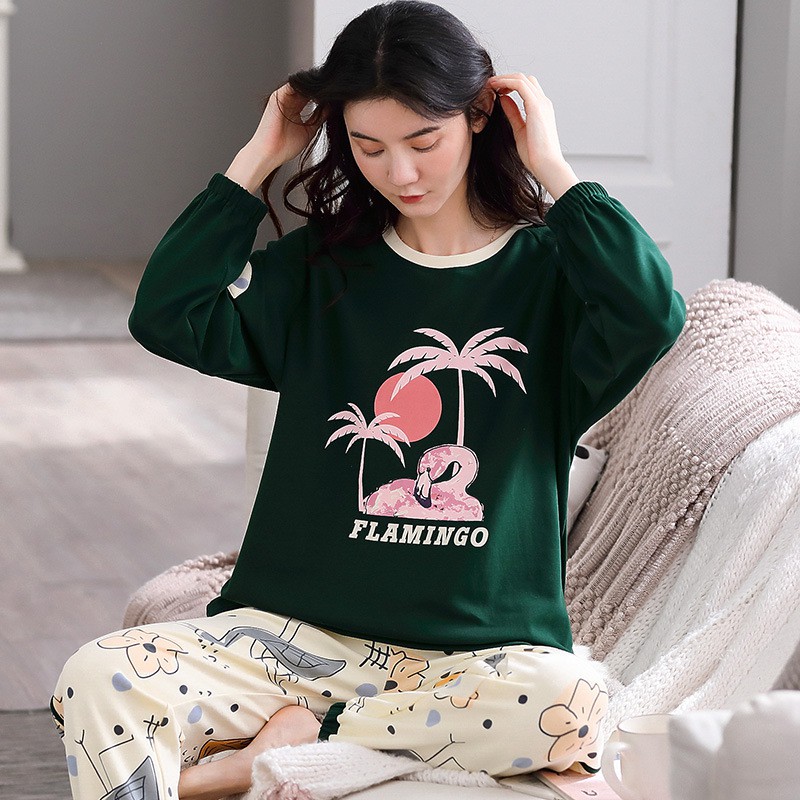 {ẢNH THẬT} Bộ Thu Đông Nữ chất vải Cotton 100% thoáng mùa hè, ấm mùa đông | BigBuy360 - bigbuy360.vn