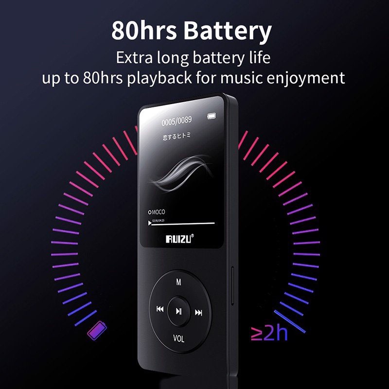 Máy Nghe Nhạc Mp3 RUIZU X02 / RUIZU X02B - Hàng Chính Hãng