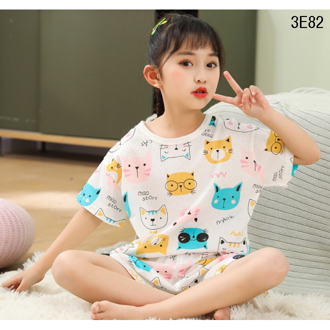 [Mã FARSBRT51 giảm 20K đơn bất kỳ] Set bộ quần áo cộc tay hè cho bé (12 - 33kg) VEMZKIDS