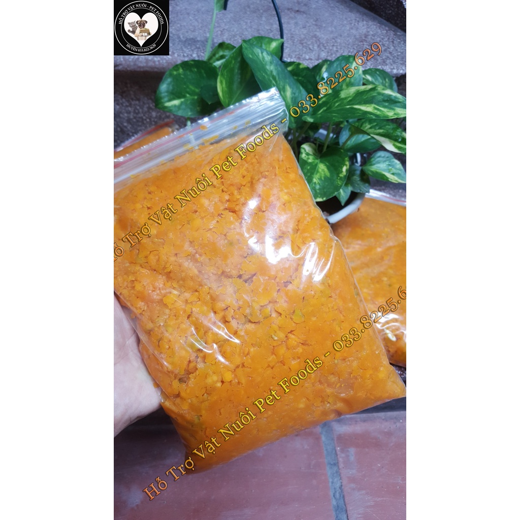 Bí Đỏ Xay Sẵn Tiện Lợi Cho Chó Mèo 1kg/túi