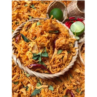 Khô gà lá chanh xé sợi bịch 50gr đồ ăn vặt giá rẻ