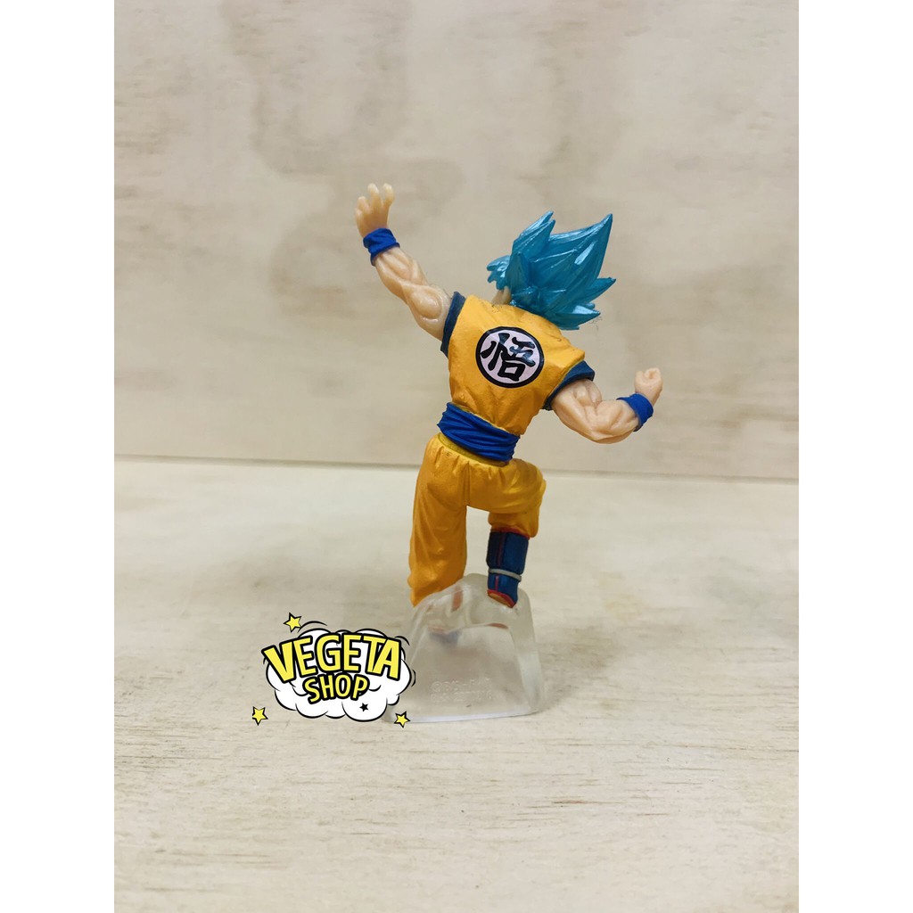 Mô hình Dragon Ball - Songoku Son Goku SSJ God Blue - Gashapon HG Dragon Ball Super - Chính hãng Bandai - Cao 10cm