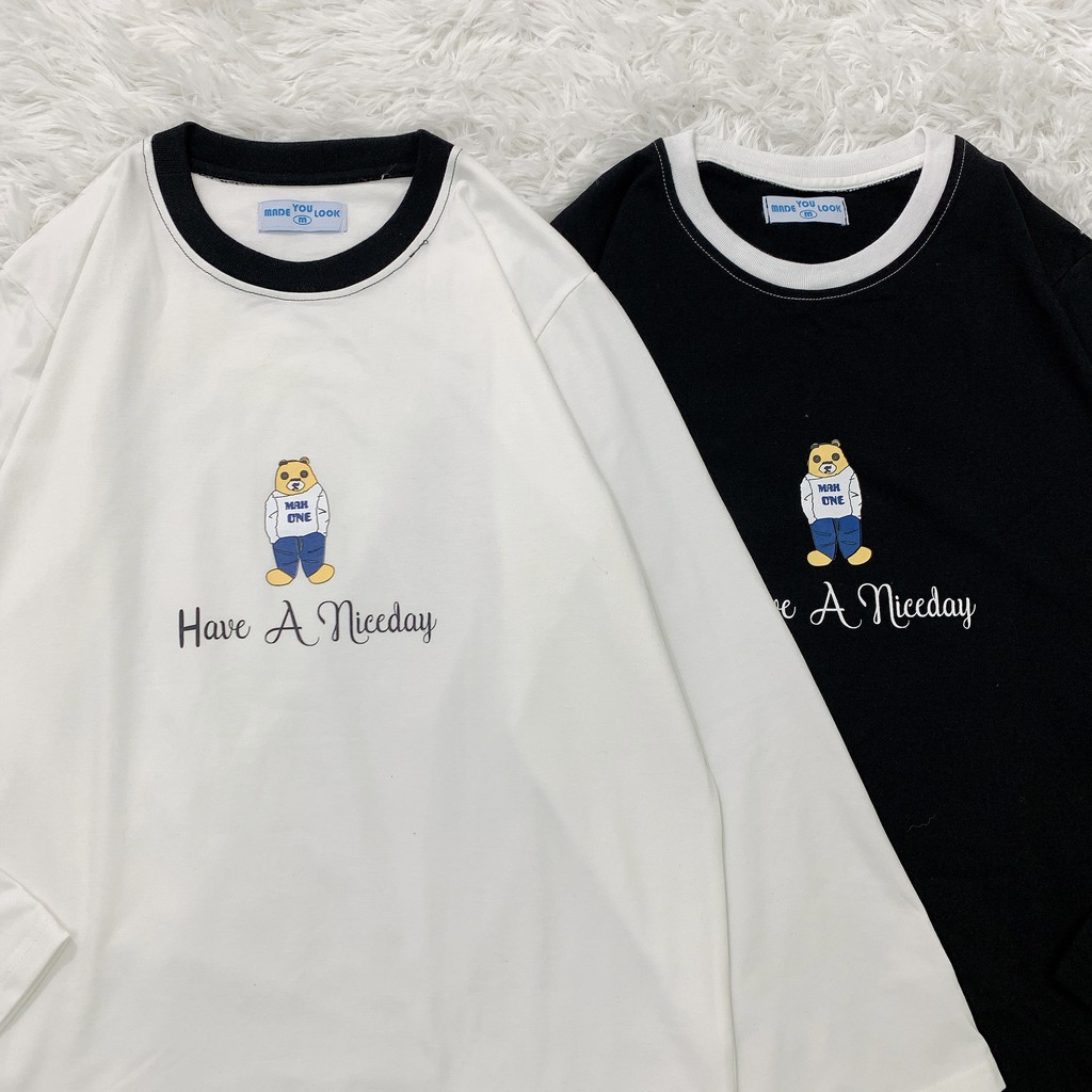 Áo thun dài tay  GẤU HAVE  phông Unisex nam nữ tee oversize form rộng pull Ulzzang Streetwear Hàn Quốc vải mềm