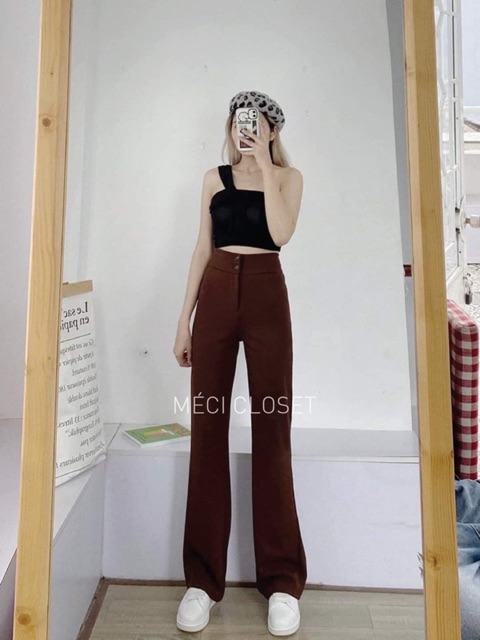 Quần Ống Loe Phom Chuẩn Chất Tuyết Hàn Hàng Loại 1