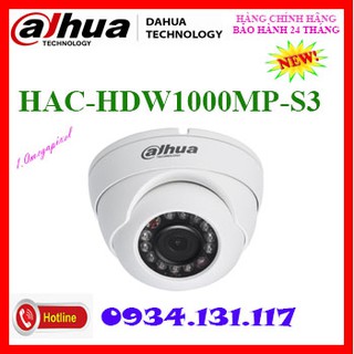 CAMERA DOME DAHUA HAC-HDW1000MP-S3 1.0MP