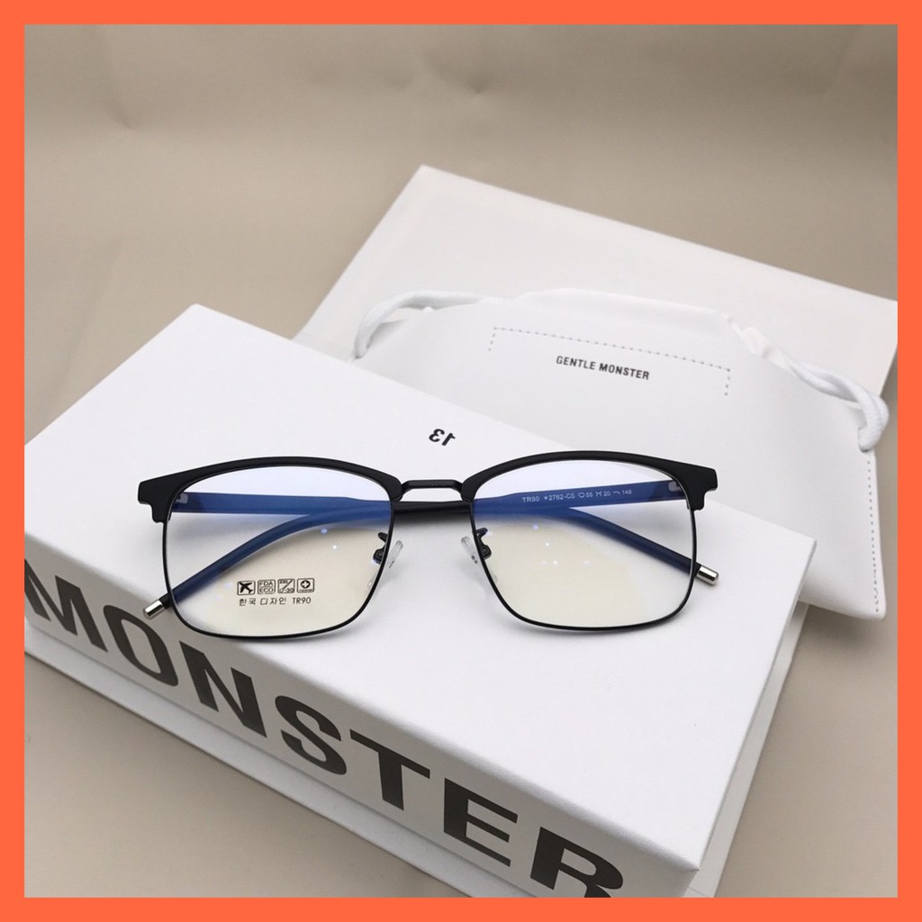 Gọng kính dáng vuông cắt vành nhựa dẻo unisex - 2762 | BigBuy360 - bigbuy360.vn