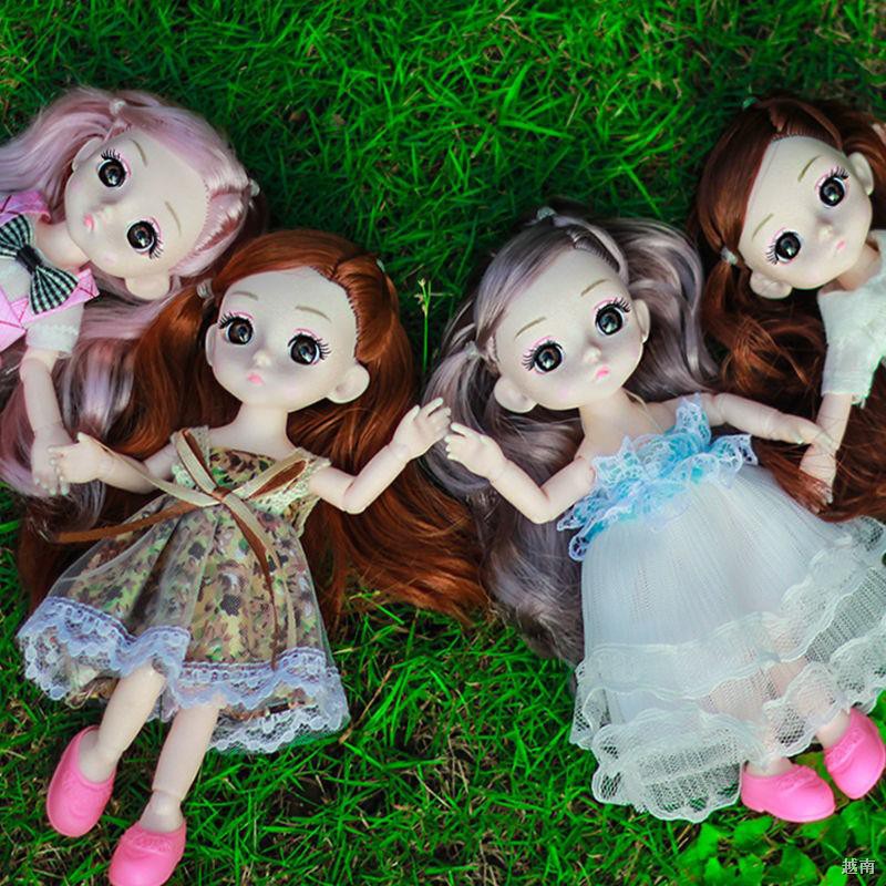 ◊┅✶Bộ công chúa Barbie 17cm có thể đổi thành quà sinh nhật búp bê bjd cô gái đồ chơi