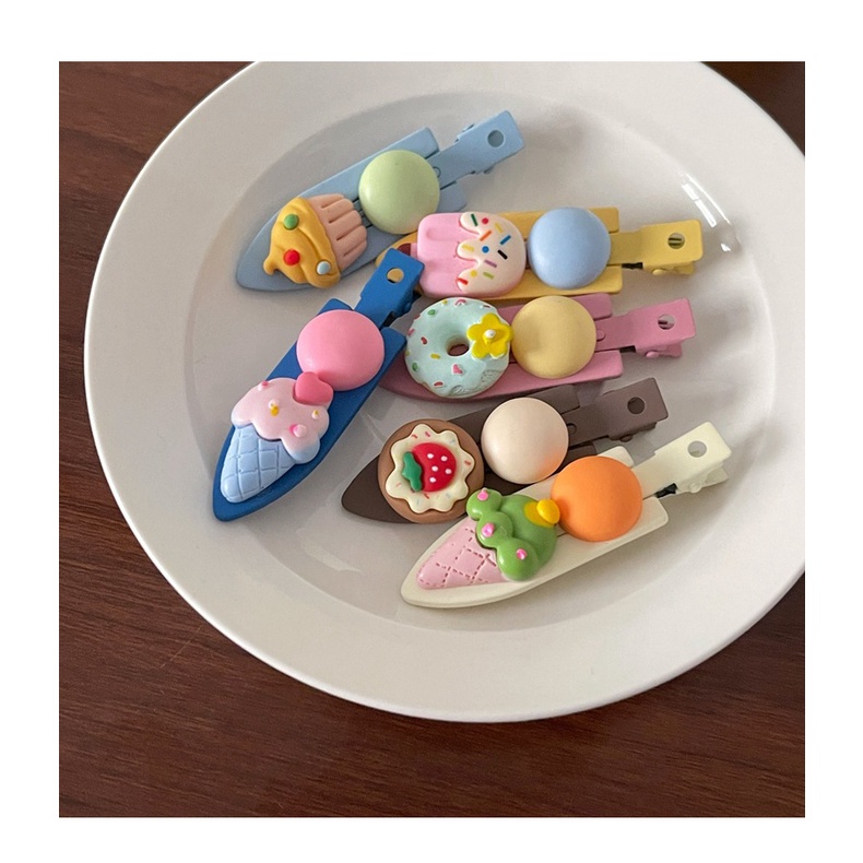 Kẹp Tóc Mái Màu Kẹo Dễ Thương