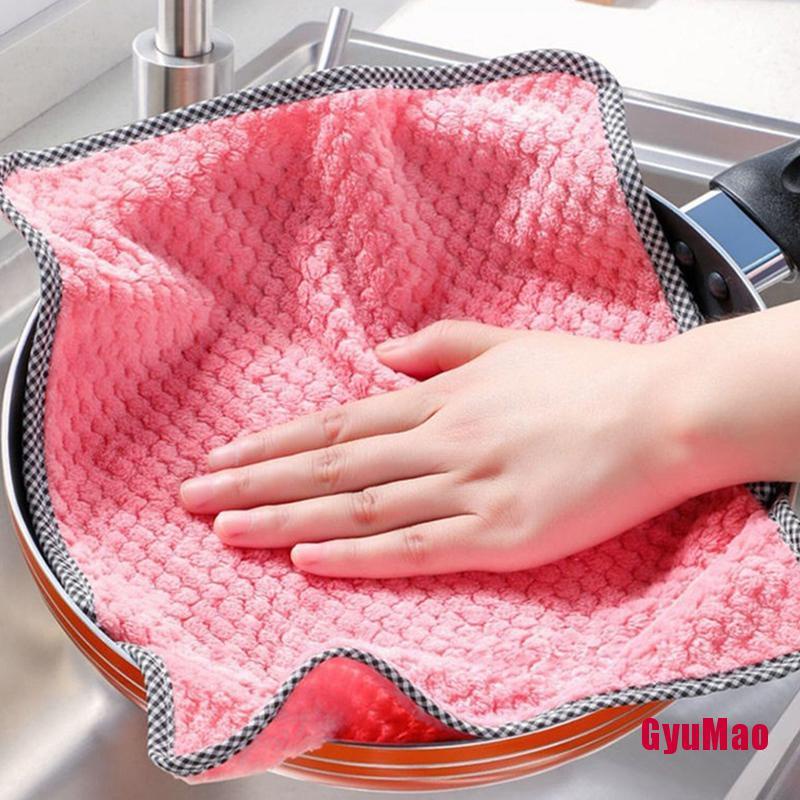 Khăn Lau Chén Dĩa Dày Dặn Chống Dính Dầu Tiện Dụng Cho Nhà Bếp