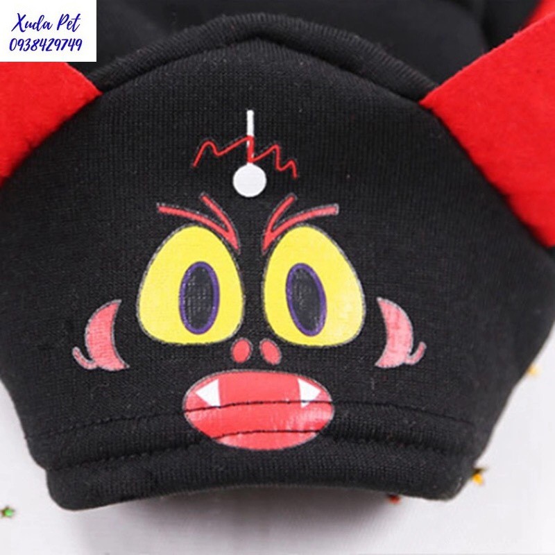 Áo hóa trang halloween cho chó mèo hình cánh dơi siêu chất, siêu ngộ nghĩnh Xudapet-SP500114