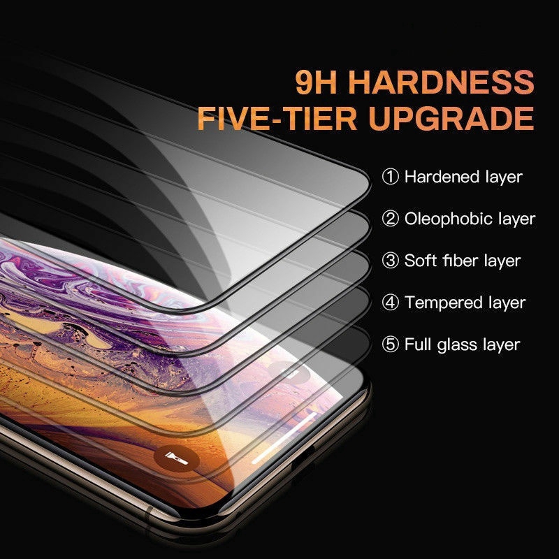 Kính Cường Lực 10D Bảo Vệ Toàn Màn Hình Cho iPhone 11 Pro MAX X XR XS 7 8 plus