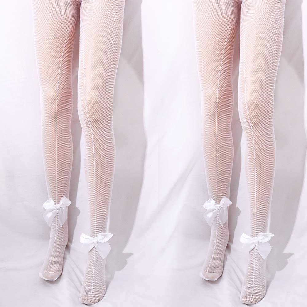 Quần Tất Lưới Nylon Đính Nơ Trắng Thời Trang Cho Nữ