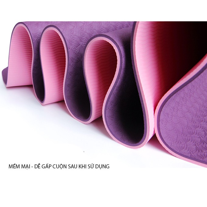 Túi -Thảm tập Yoga 2 lớp gấp gọn dễ dàng