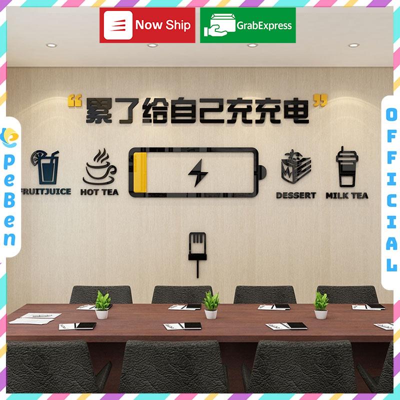 Tranh dán tường mica 3d decor khổ lớn dán tường phòng khách, phòng làm việc, văn phòng, phòng học Nhiều Size - EPeBen