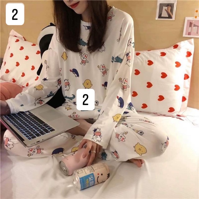 Bộ Pijama Hoạt Hình Cute | BigBuy360