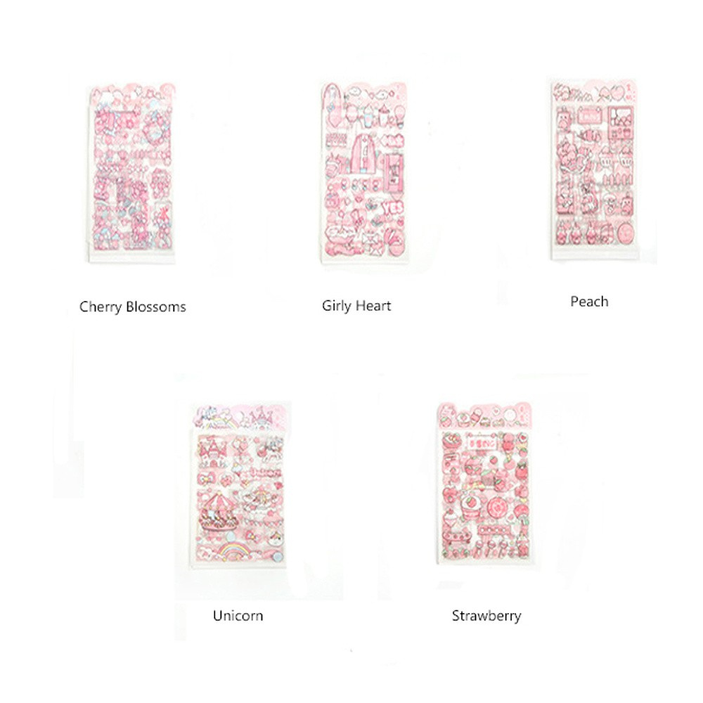 Bộ 4 Tấm Hình Dán Hoạt Hình Trang Trí