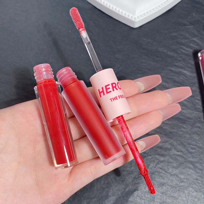 Son Kem Hai Đầu Hiệu Ứng Lì Trang Điểm Lâu Trôi Không Thấm Nước