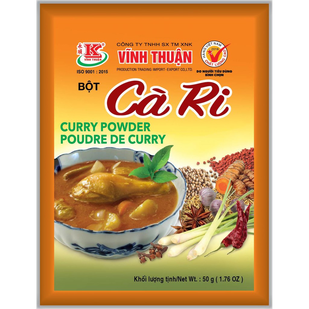 Bột Cà Ri Vĩnh Thuận. 10g