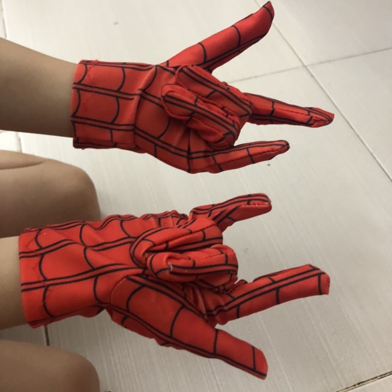 Găng tay cho bé, găng tay nhện chất cotton co giãn 4 chiều Herokids SPIDERMAN30