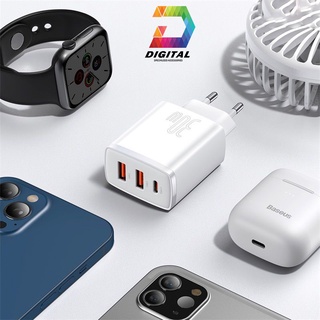 Củ Sạc Nhanh Baseus 30W Compact Quick Charger ( USB Dual Port + Type C, 30w PD / QC3.0 Multi Quick Charge Support )