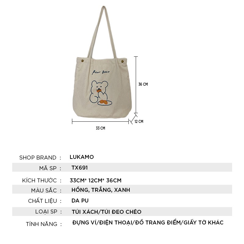 Túi xách nữ đeo chéo đẹp cao cấp công sở thời trang LUKAMO TX691