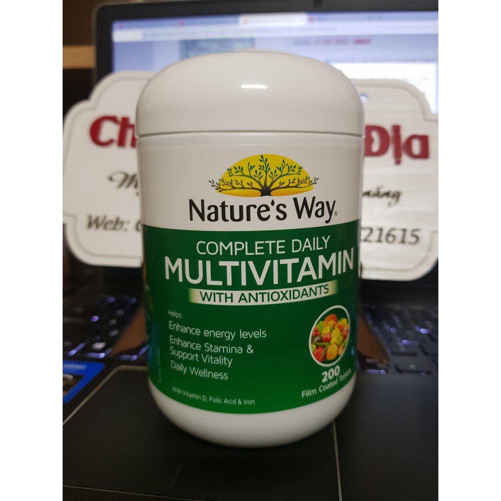 Vitamin Tổng Hợp Úc Nature’s Way Complete Daily Multivitamin - 200 Viên (XV)