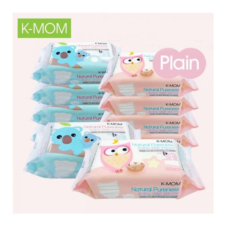 Khăn Ướt K-Mom Hàn Quốc Cao Cấp Loại 100 Tờ Tiết Kiệm - 8809323131109