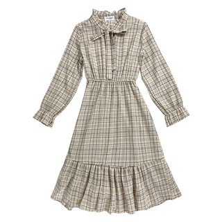 (ORDER) Váy kẻ sọc thắt nơ
