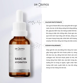 Tinh Chất B5 Basic Hydration 5% DrCeutics Cho Da Dầu Mụn (30ml)
