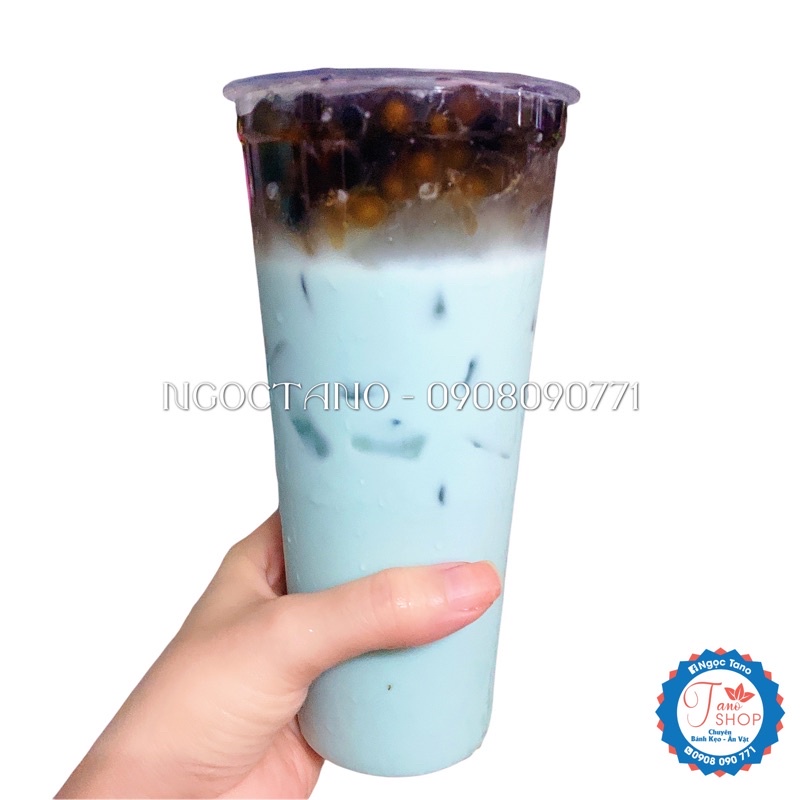 Set pha trà sữa Phúc Long, Thái xanh/đỏ, Đậu biếc, Đường đen - 500g