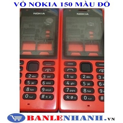 VỎ KHÔNG PHÍM NOKIA 150 MÀU ĐỎ [VỎ ZIN, XỊN]