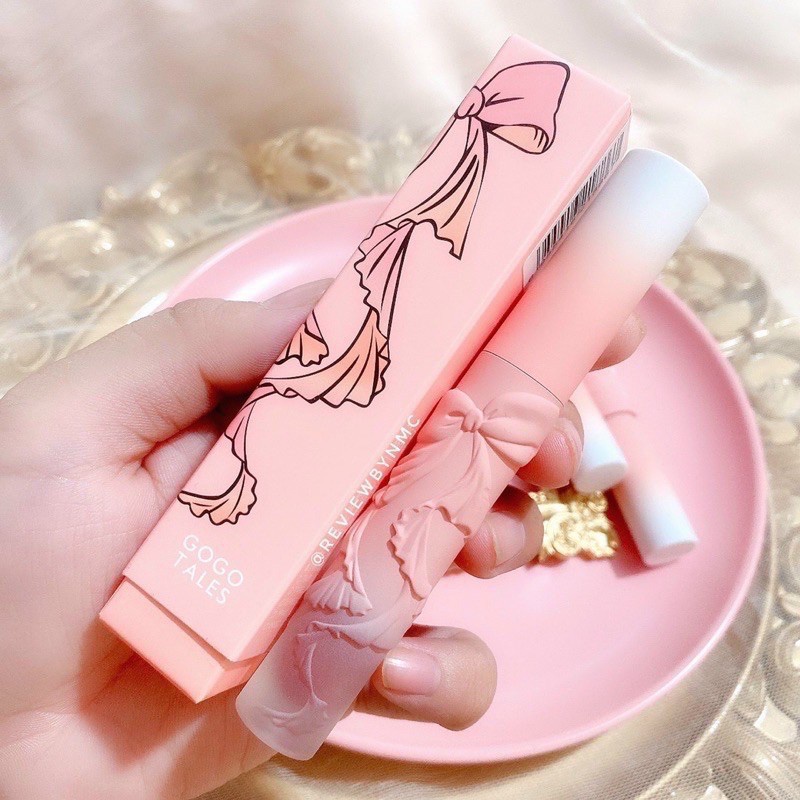 Son môi màu đỏ gạch giá rẻ 1 k son kem lì gogo tales giá rẻ 10 k dành cho học sinh cấp 1 2 3 phiên bản dusk pink fog