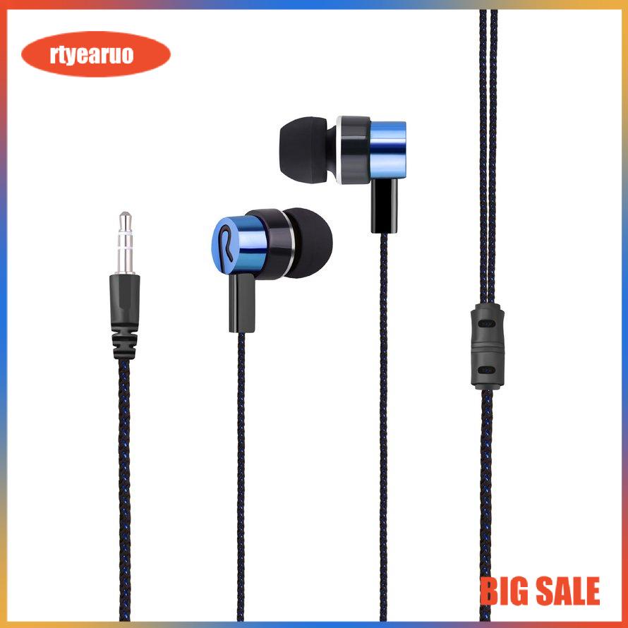 ✨Tai Nghe Nhét Tai  ✨Dây điện bện Mạ Dây tai nghe K Song Điện thoại di động Tai nghe Mp3 Đa năng