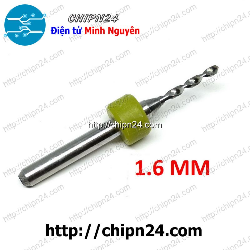 [2 CÂY] Mũi khoan mạch in CNC 1.6mm (Mạch điện tử, PCB)