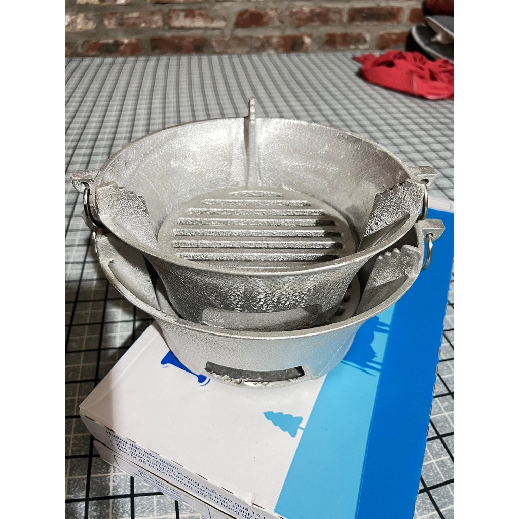 Bếp nướng than hoa đúc nguyên khối size 23-25CM