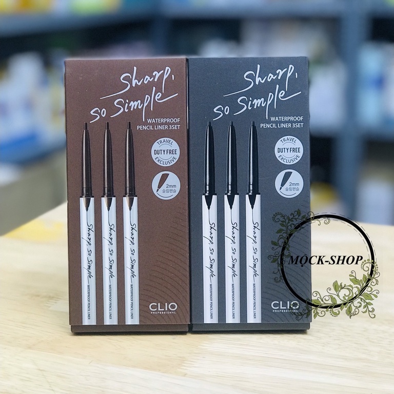 Chì kẻ mắt Clio Sharp so Simple Waterproof Pencil Liner