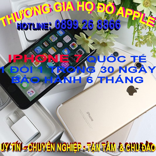 Điện thoại iPhone 7 Chính Hãng Apple máy zin nguyên bản hình thức đẹp đủ màu sắc & bộ nhớ có bán kèm phụ kiện Zin