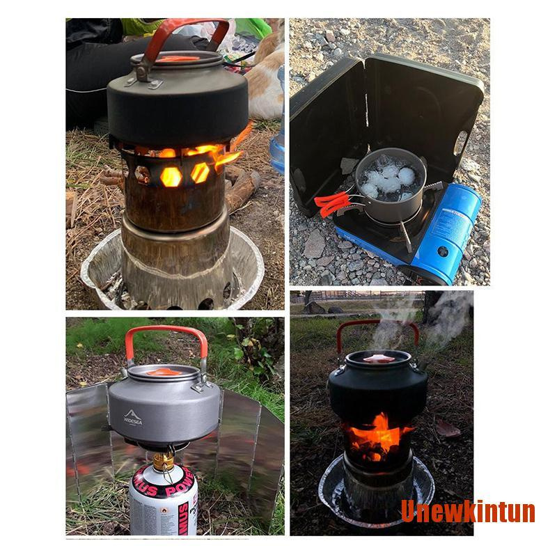 UNEW Camping Tableware Outdoor Cookware Set Pots Tourist Equipment Utensils Hi