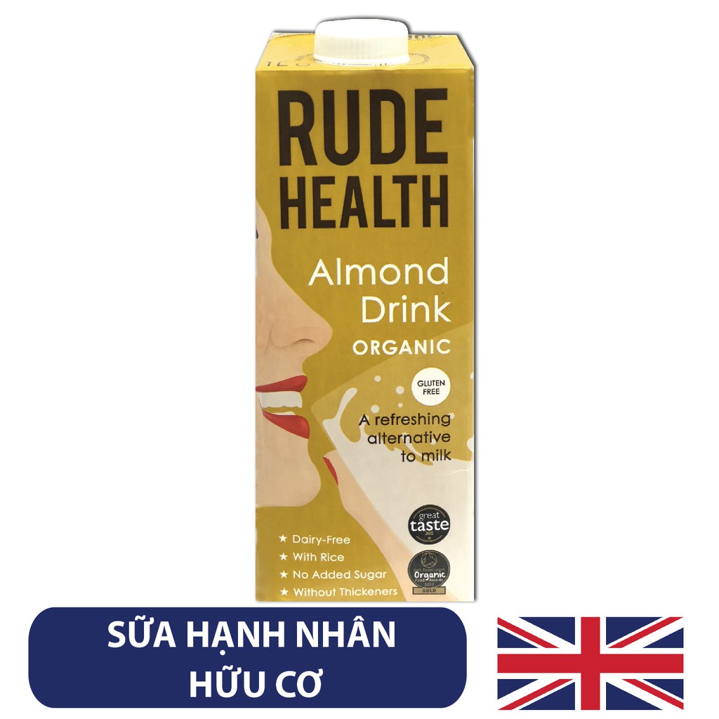 Sữa Hạt Hạnh Nhân Rude Health - Organic Almond Drink 1L