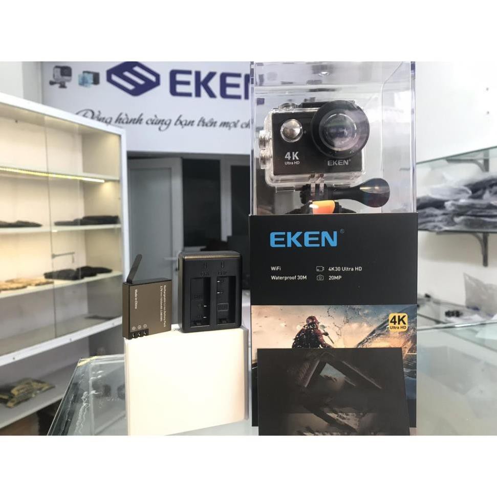 Camera hành trình Eken Ultra HD Wifi quay video 4K tặng đầy đủ bộ phụ kiện sports lắp đặt trên cả ô tô xe máy chính hãng