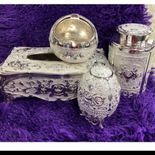 Bộ Combo Hộp Giấy + Gạt Tàn + Lọ Tăm + Hộp Đựng Chè