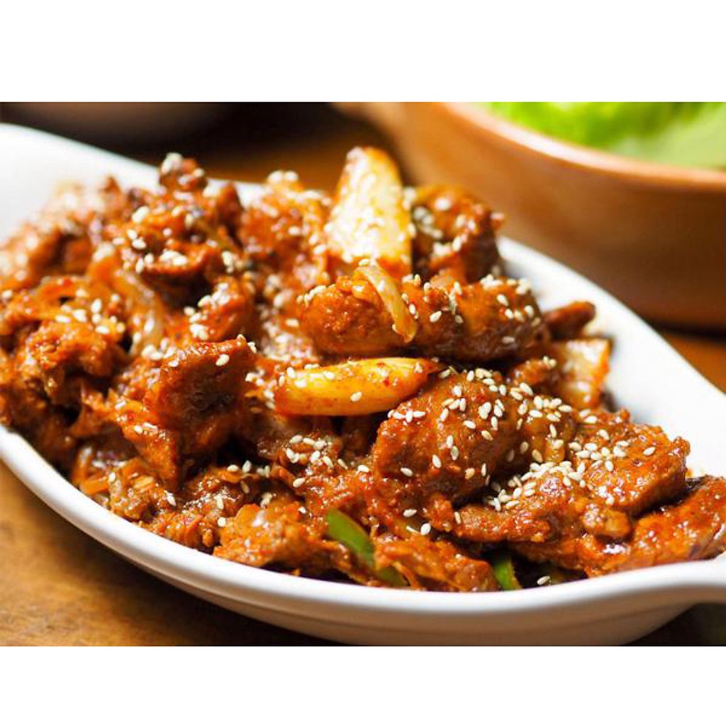 Sốt ướp thịt O'food Hàn Quốc chai 240g vị truyền thống và vị cay