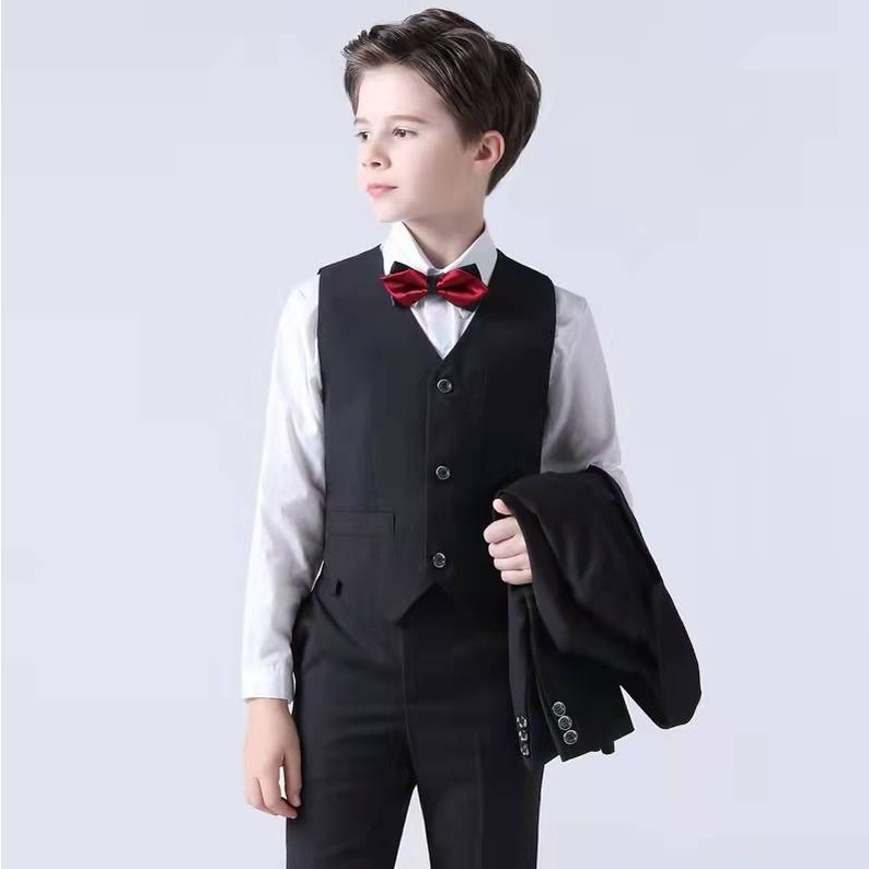 Set Đồ Vest 5 Món Lịch Lãm Cho Bé Trai