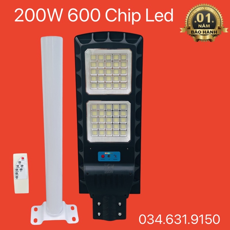 Đèn năng lượng mặt trời công suất 200W ,300W 2 chế độ , có remote điều chỉnh sáng liên tục , đầy đủ phụ kiện kèm theo