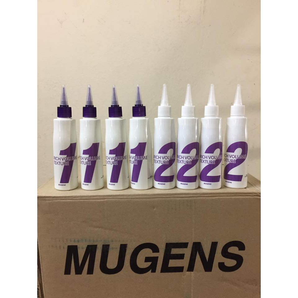 Thuốc Uốn Tóc Thảo Dược Đa Năng Mugens Rich Volume Hàn Quốc 150ml (Dành cho tóc khoẻ và tóc thường)