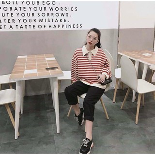 Áo SWEATER kẻ ngang (Có ảnh thật)