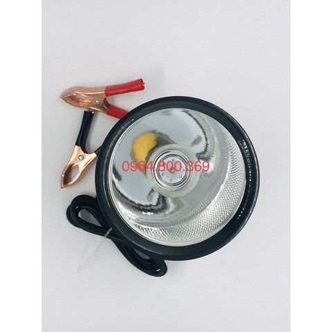 Đèn Pin Siêu Sáng 1202 Kẹp Bình Ác Quy 9V- 24V 300W  Rẻ Vô Địch