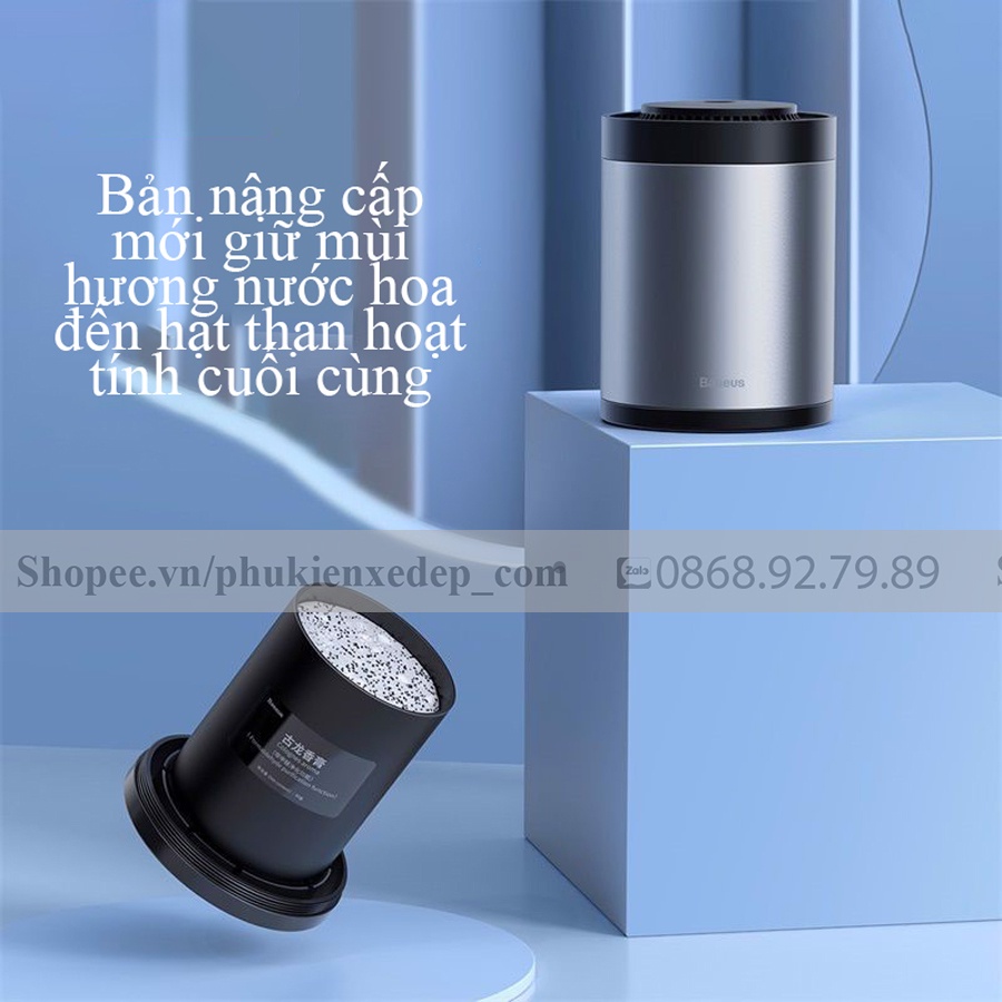 Bộ nước hoa khử mùi  CAO CẤP  ô tô, lọc không khí ô tô Baseus Ripple Car Cup Holder Air Freshener Bảo hành 12 tháng