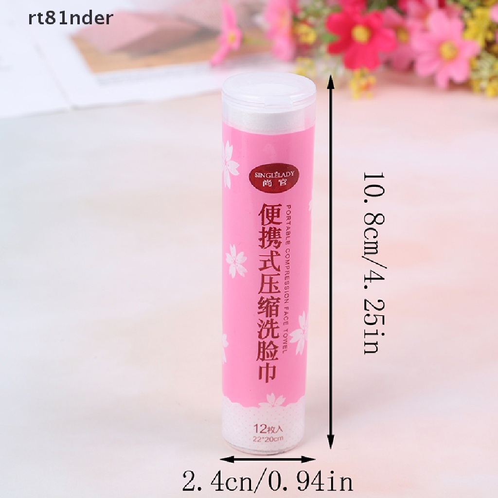 Bộ 12 Khăn Giấy Dạng Nén Dùng Một Lần Tiện Lợi Khi Đi Du Lịch